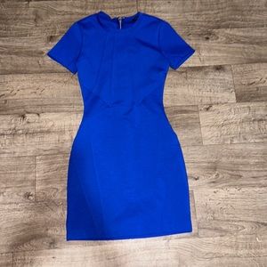 Blue work dress